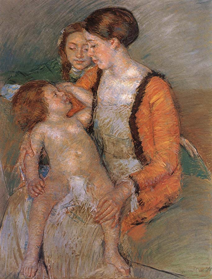 Mary Cassatt Mother and her children